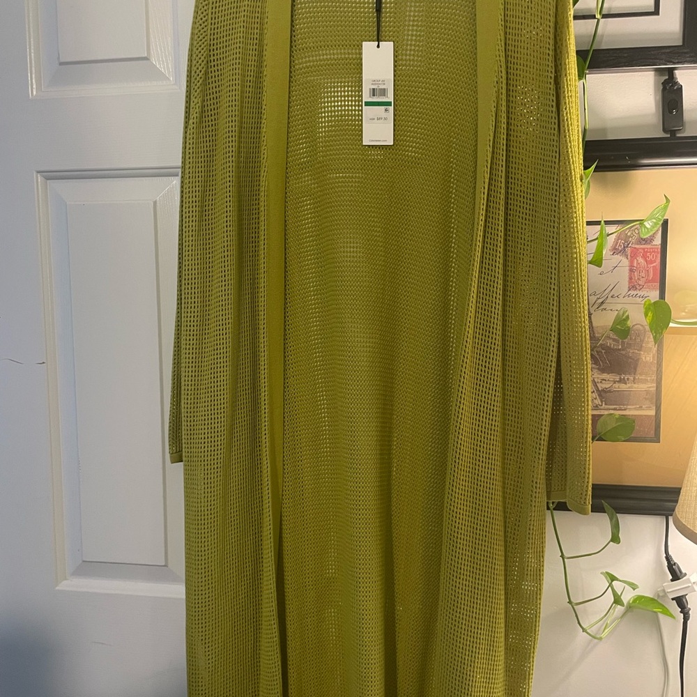 Calvin Klein Lime Mesh Cardigan